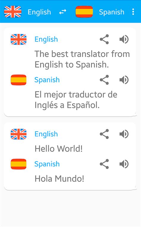 Using inbuilt speak functionality, you can listen to words or sentences. . Traducir spanish to english